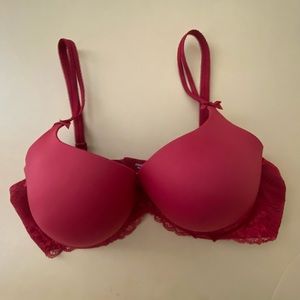 Modern Movement Bra Red Lace Push Up 38C